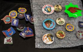 Badges - Butlins ( 15 ) + Eagle Dan Dare ( 7 ) All 1960's and Good Condition ( 22 ) In Total. Please