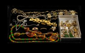 Collection of Vintage & Contemporary Costume Jewellery comprising necklaces, bracelets, rings and