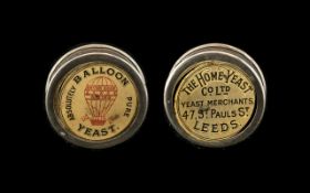 Advertising Interest: Early 20th Century Tape With Balloon Logo and 'The Home Yeast Co Ltd, Yeast