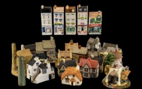 Collection of Miniature Cottages, including some Liliput Lane, 'Tea Caddy Cottage', 'Clare Cottage',