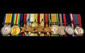 WW1 And WW2 Group Of 10 Medals To Include British War Medal And Victory Medal Awarded To J.48786 W.