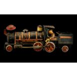 Early to Mid 20th Century Tinplate Train, made by Modern Toys (trademarked), Made in Japan, 1940s/