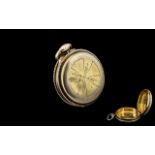 Silver Gilt Snuff Box in the Form of a Pocket Watch, antique European silver snuff box in the