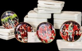 Liverpool F.C. Interest - Collection of Danbury Mint Commemorative Plates, comprising: Liverpool