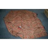 Antique Paisley Shawl with traditional design, in good clean condition; 60 inches (150cms) x 65