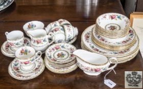 Royal Grafton 'Malvern' Dinner/Tea Service, comprising: Milk Jug, Sugar Bowl, 6 x cups, saucers