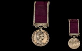 Long Service and Good Conduct Medal Regular Army QEII Awarded To 21126022 W O CL 2 J A HEARD RE