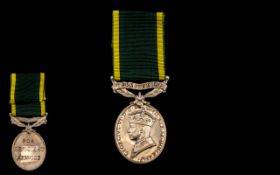 Territorial Efficiency Medal, Awarded To 918123 BDR G R PLANR R.A.