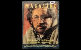 Indiana Jones, Jaws, ET Rare Steven Spielberg Autographed Signed UK Times Magazing First Edition