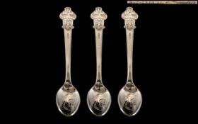 Rolex Interest. ( 3 ) Teaspoons with the Rolex Logo on. Please See Photo.