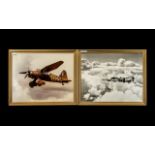 Aviation Interest. A Pair of Real Photographs of large size from the 1940's of a Fighter Plane and a