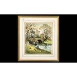 Signed Watercolour Painting in Frame, a
