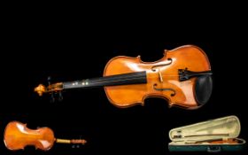 Antoni Violin and Bow In Fitted Case. Pl