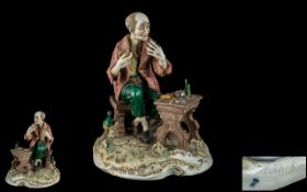 Capodimonte Signed and Early Hand Painte