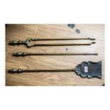 Set of Three Victorian Fire Irons.