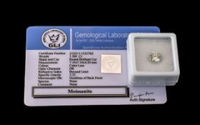 1.2 Ct White Moissanite. GLI Certified.