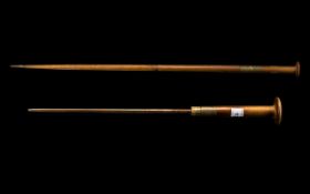 Early 20thCentury Sword Stick, brass mou