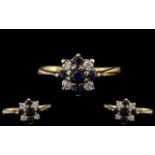 18ct Gold Attractive Sapphire and Diamon