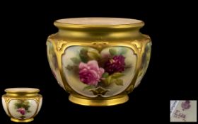 Royal Worcester Hand Painted Porcelain F