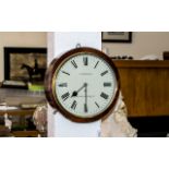 John Durden - 21, Fenchurch St London Fine Qulaity Mahogany Cased Fusee Driven 8 Day Wall Clock. c.