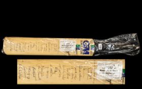 A Gunn & Moore Autographed Cricket Bat for the Frank Hayes Testimonial Fund 1983.