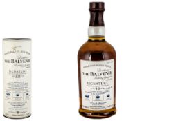 The Balvenie Ltd Edition Batch Bottle of Single Malt Scotch Whisky ' Signature ' Matured In Three