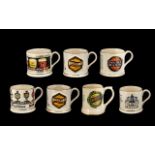 A Collection of Seven Wade Tankards to include some Limited edition. 'Lambton's' produced