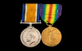 WW1 Pair British War & Victory Medal Awarded To 6578 PTE B D TAYLOR L'POOL R,