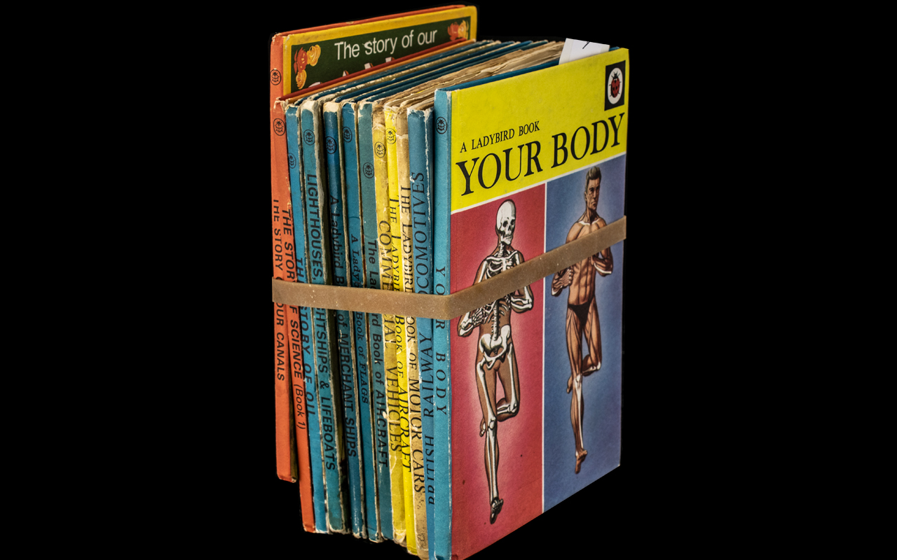 Collection of 12 Ladybird Books including Your Body 1967, Series 584 - British Railway Locomotives,
