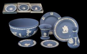 Wedgwood Blue Jasper Collection of 10 Assorted Pieces,