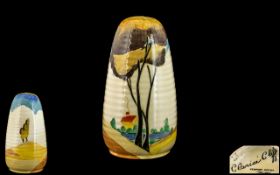 Clarice Cliff Hand Painted Sugar Sifter ' Ferndale ' Design. c.1937.