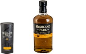 Highland Park Single Malt Scotch Whisky - Aged 12 Years.