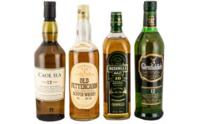 A Collection of Fine Single Malt Whiskies ( 4 ) In Total.