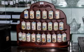 Walt Disney Spice Jar Collection, Lenox brand, depicting Disney characters,