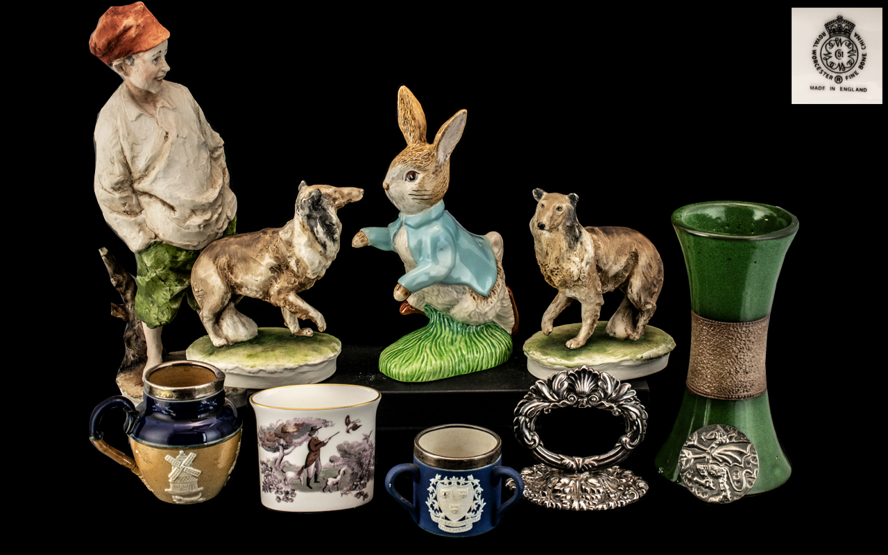 A Good Collection of Pottery, some dating back to Victorian days,