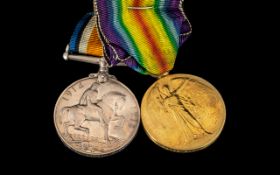 WW1 Pair British War & Victory Medal Awarded To J 38179 W H HOLT A.B R.