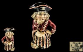Shorter & Son Staffordshire Doyly Carte Opera Co Hand Painted Ceramic Character Jug of Large Size.