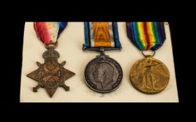 WW1 Medal Group Of Three To Include 1914-15 Star, British War And Victory Medal,