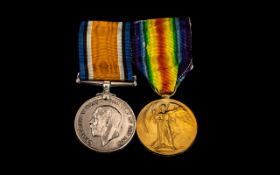 WW1 Pair British War & Victory Medal Awarded To 422379 PTE J MARDEN 10-LOND R