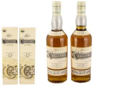 Cragganmore - Fine Single Highland Malt Scotch Whisky - 12 Years Old ( 2 ) Bottles In Total.