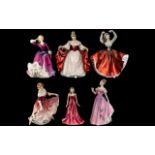 Collection of Royal Doulton Figurines, Six (6) in total,
