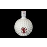 An Unopened Old St Andrews Scotch Whisky Bottle in the shape of a golf ball. 750 ml, Alc.
