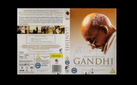 Gandhi Sir Richard Attenborough Rare Signed Autograph DVD Cover This is something beautiful,