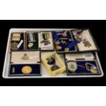 Masonic Interest: Collection of Silver and Enamel Medals, Abington Lodge, silver medallion,