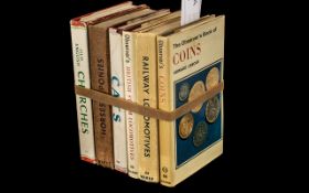 Six Vintage Observer Books, comprising Coins, Railway Locomotives of Britain,