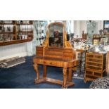 Victorian Dressing Table and Mirror, a large and impressive dressing table,