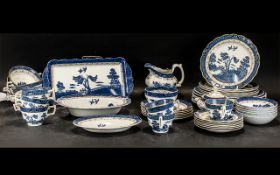 A Collection of Booths Real Old Willow China, comprising six 10" dinner plates, six 9" plates,