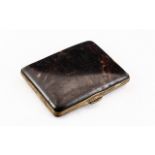 Early 20th Century Tortoise Shell Ladies Cigarette Case Victorian tortoise shell cigarette case,