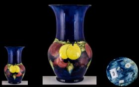 William Moorcroft Huge and Impressive Vase, 'Wisteria' on a blue ground, c1925 - 1928, 16.