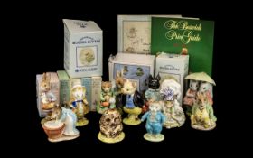 Collection of Beatrix Potter Figures,